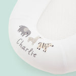 Personalised Purflo White Safari Design Sleep Tight Baby Bed