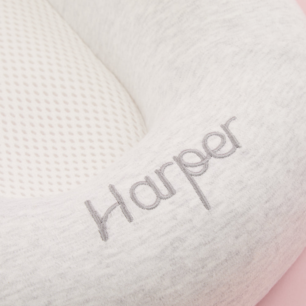 Baby Bed Personalised Purflo Grey Sleep Tight 