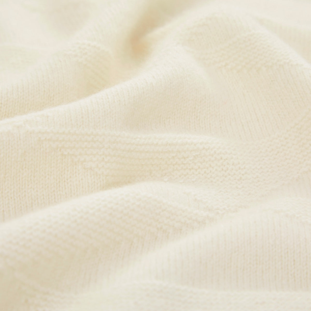 Personalised 100% Cashmere Ivory Baby Blanket