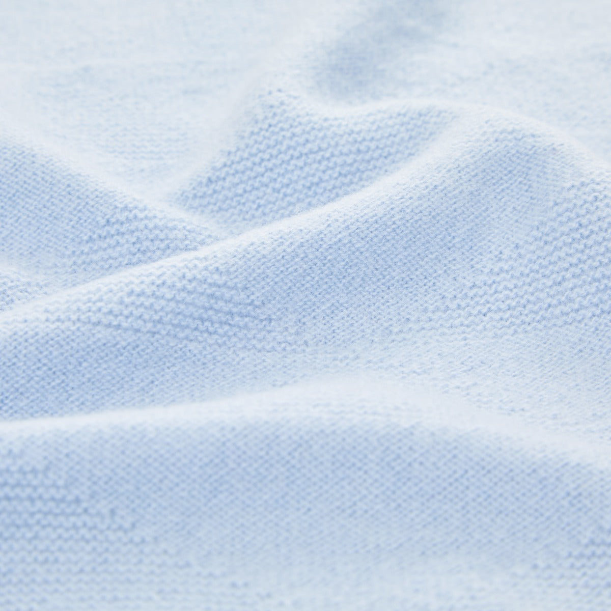 Personalised 100% Cashmere Blue Baby Blanket