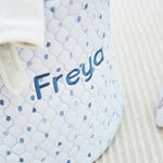 Personalised Large Blue Polka Dot Storage Bag