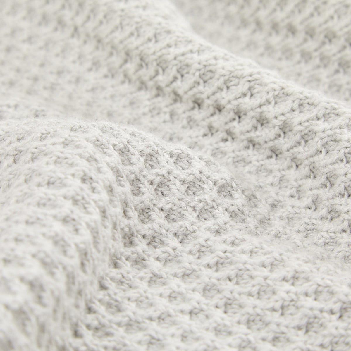 Personalised Grey Cashmere Blend Baby Blanket with Pom Poms