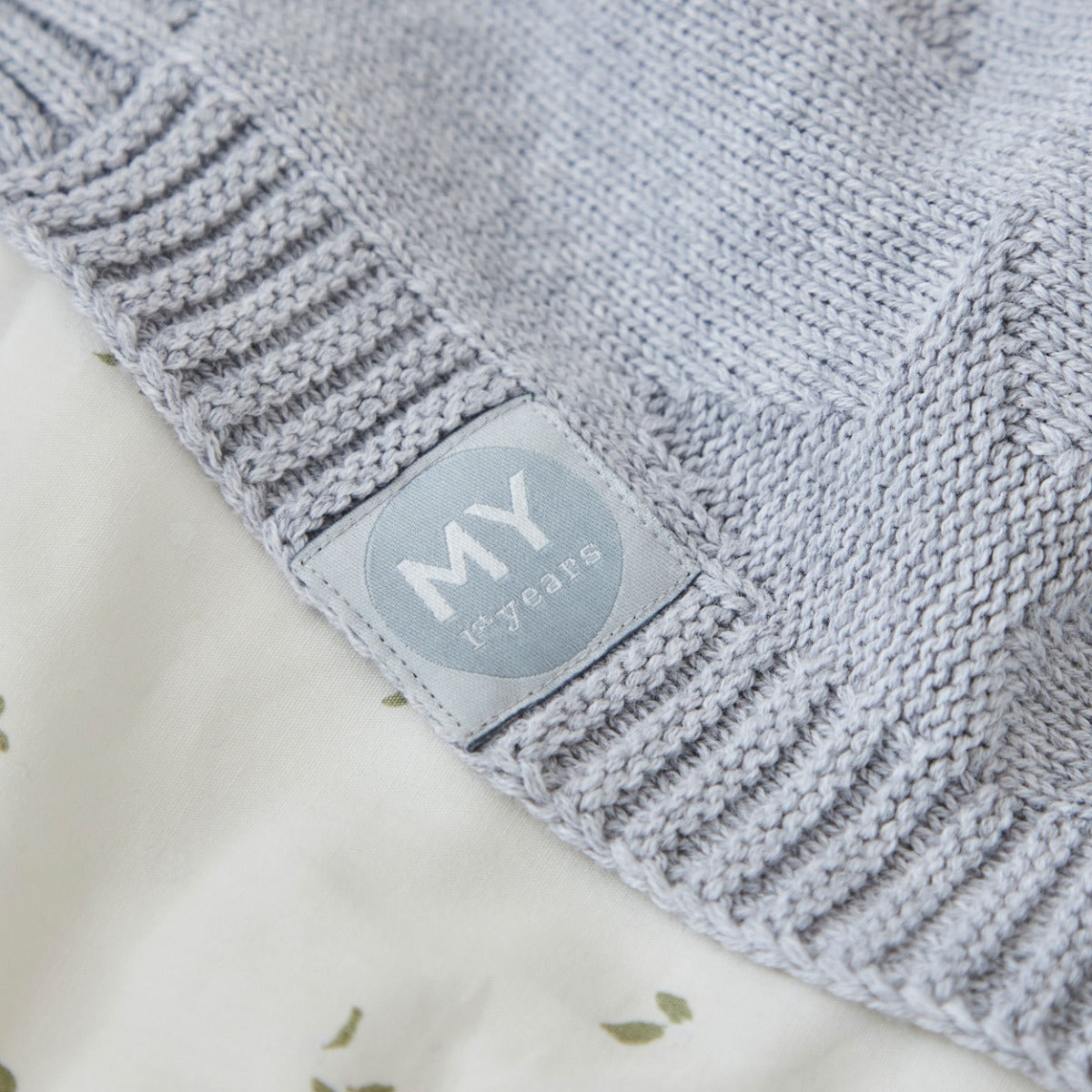 Personalised Born In 2026 Grey Star Jacquard Blanket 