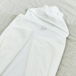 Personalised Ivory Hooded Towel