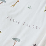 Personalised Safari Animal Print Fleece Blanket