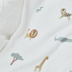 Personalised Safari Animal Print Fleece Blanket