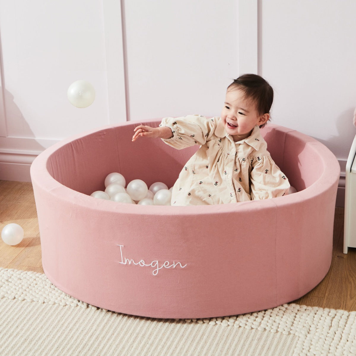 Personalised Kidkii Pink Ball Pit