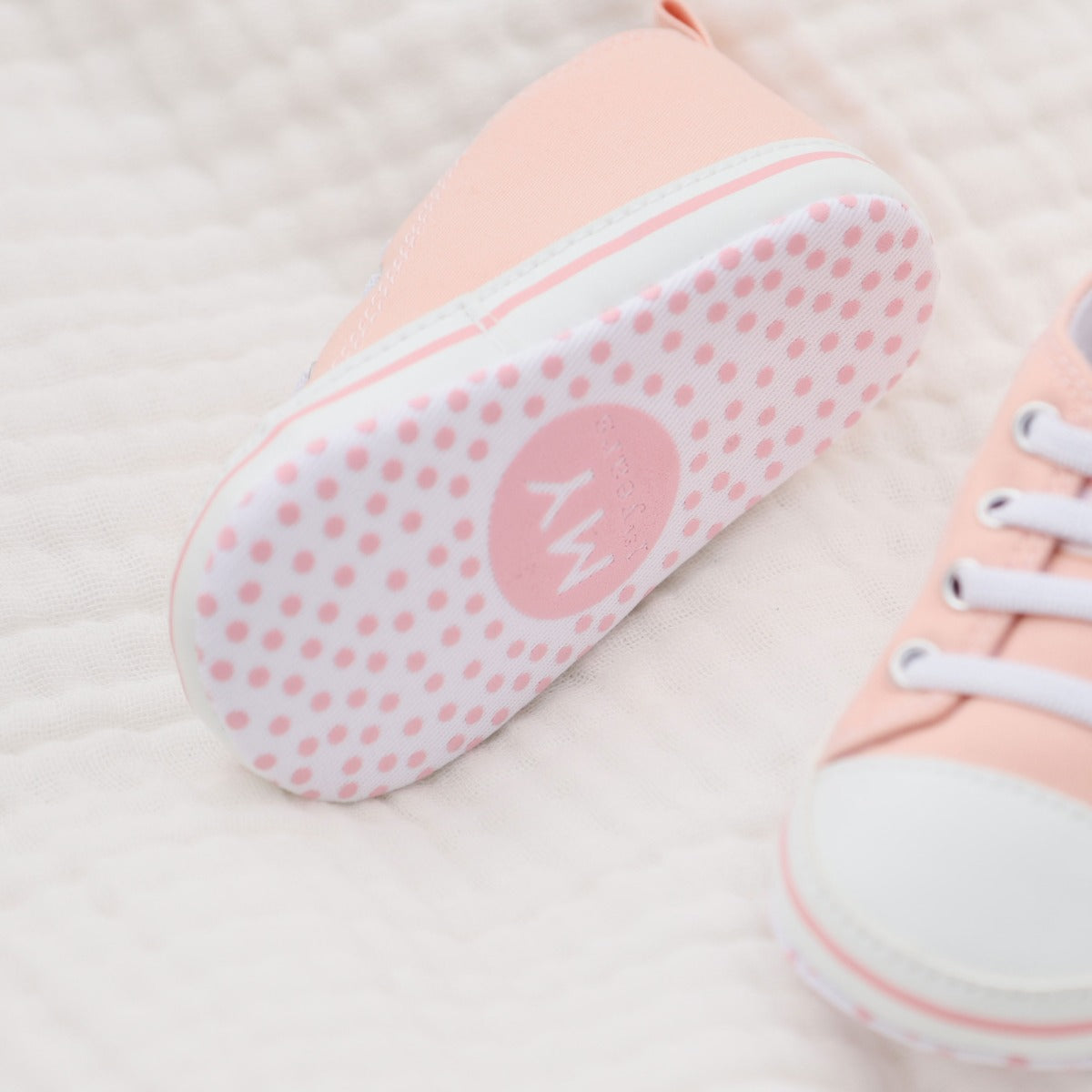 Personalised Pink Baby High Top Shoes
