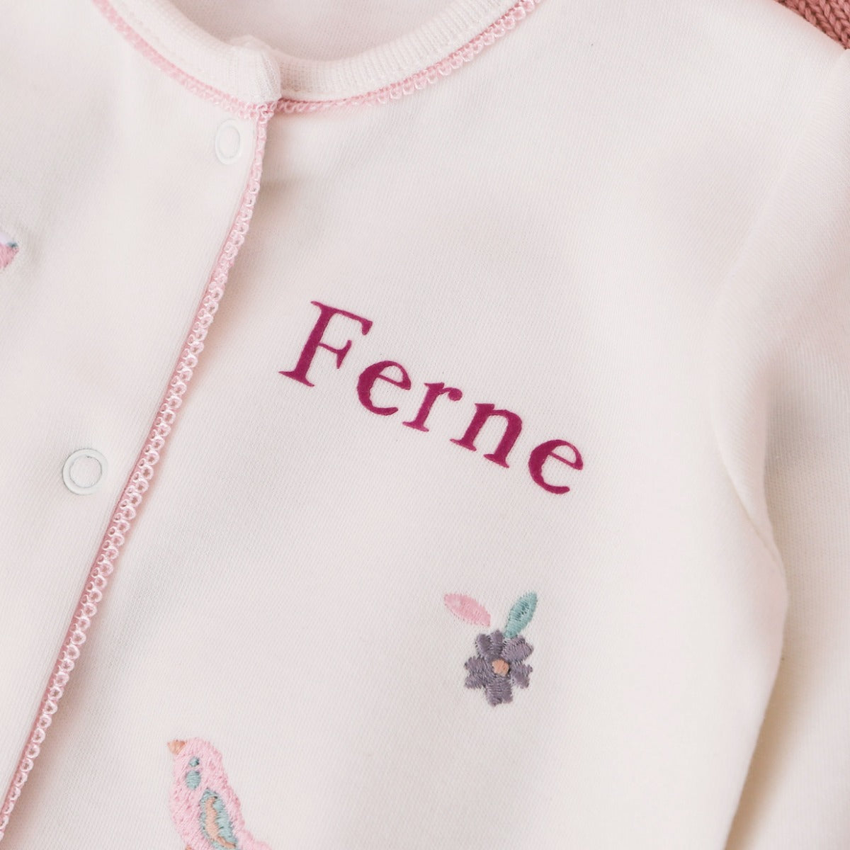 Personalised Woodland Animal Sleepsuit