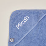 Personalised Dark Blue Hooded Towel