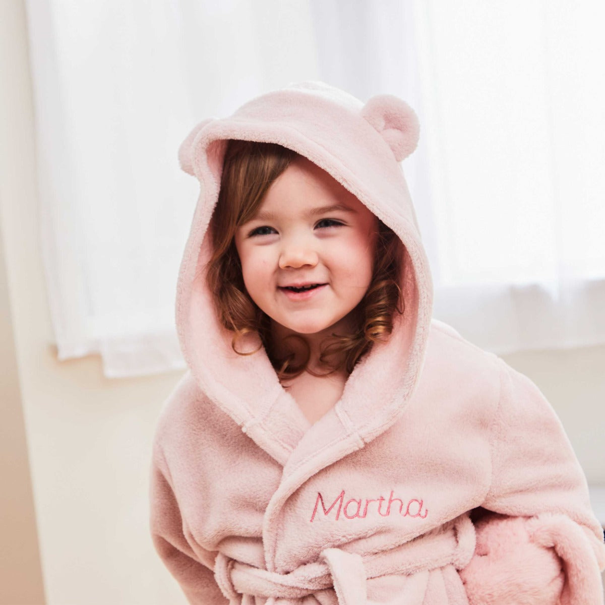 Personalised Pink Splash, Snuggle & Cuddle Gift Set