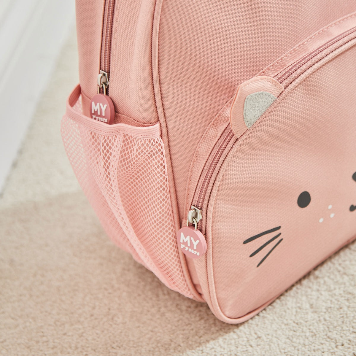 Personalised Pink Cat Medium Backpack
