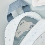 Personalised Blue Spot Tiny Backpack