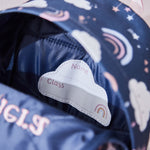 Personalised Blue Rainbow Print Classic Mini Backpack