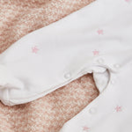 Personalised Eid Pink Star Jersey Sleepsuit