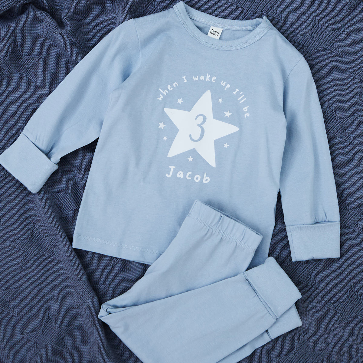 Personalised When I Wake Up I’ll Be Blue Pyjamas