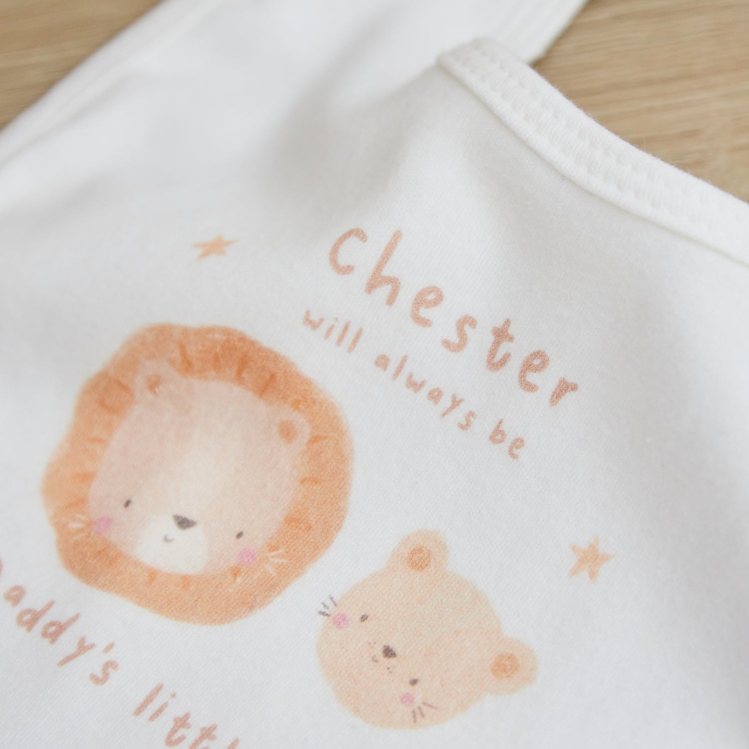 Personalised Father’s Day Lion Cub Bib