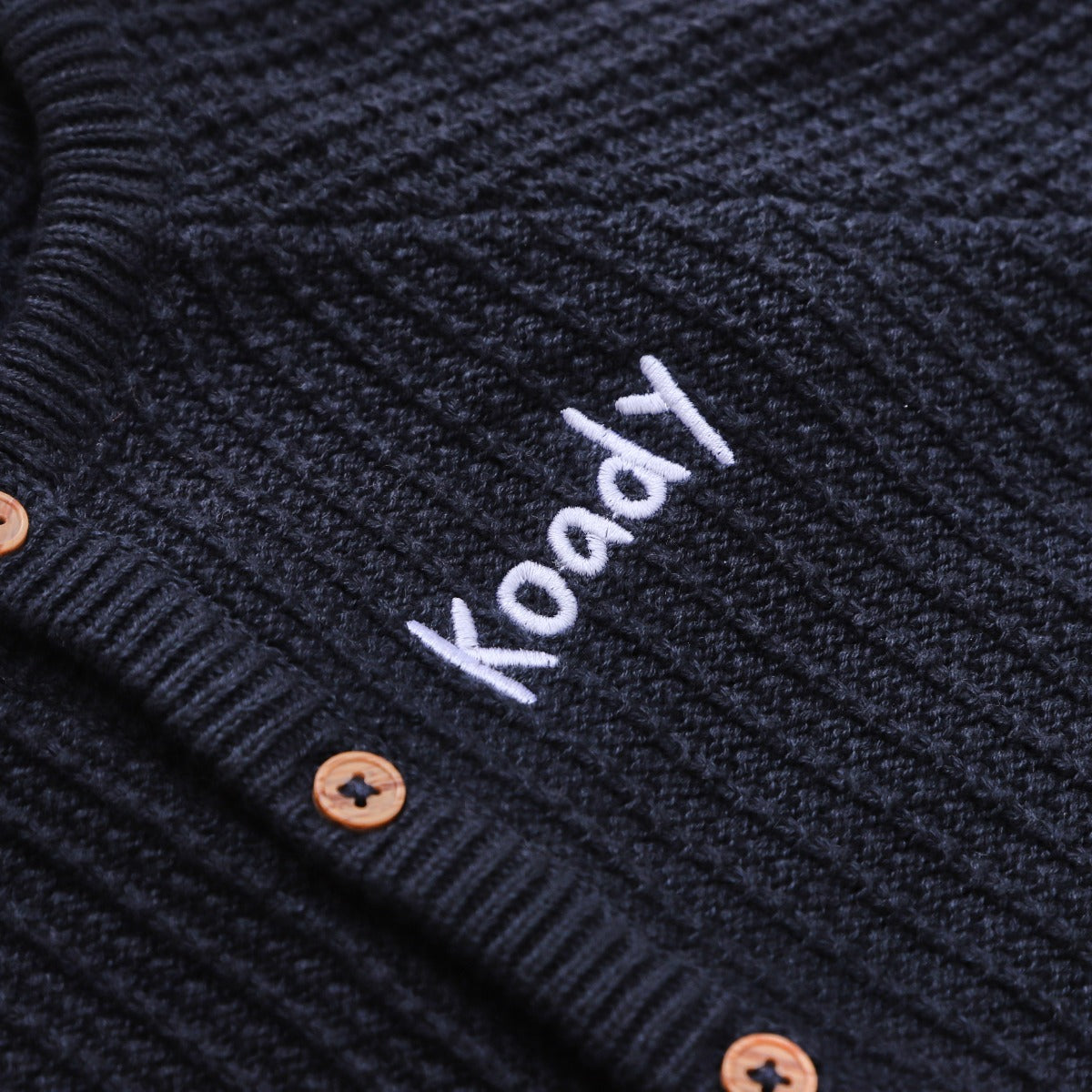 Personalised Kids’ Navy Knitted Cardigan by Name It