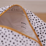 Personalised Black and White Polka Dot Medium Backpack with Grab Handle