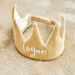 Personalised Gold Knitted Crown