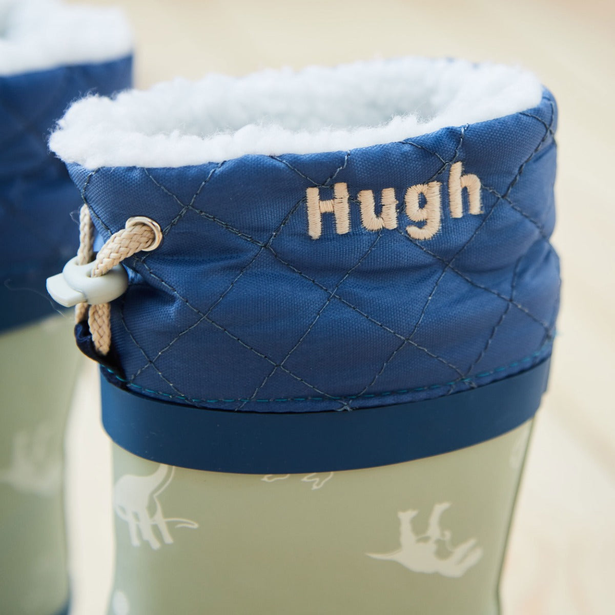 Personalised Natural History Museum Dinosaur Welly Boots FSC®