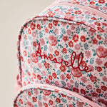 Personalised Pink Ditsy Print Classic Medium Backpack