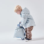 Personalised Blue Spot Drawstring Bag