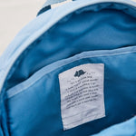 Personalised Blue Quilted Medium Backpack