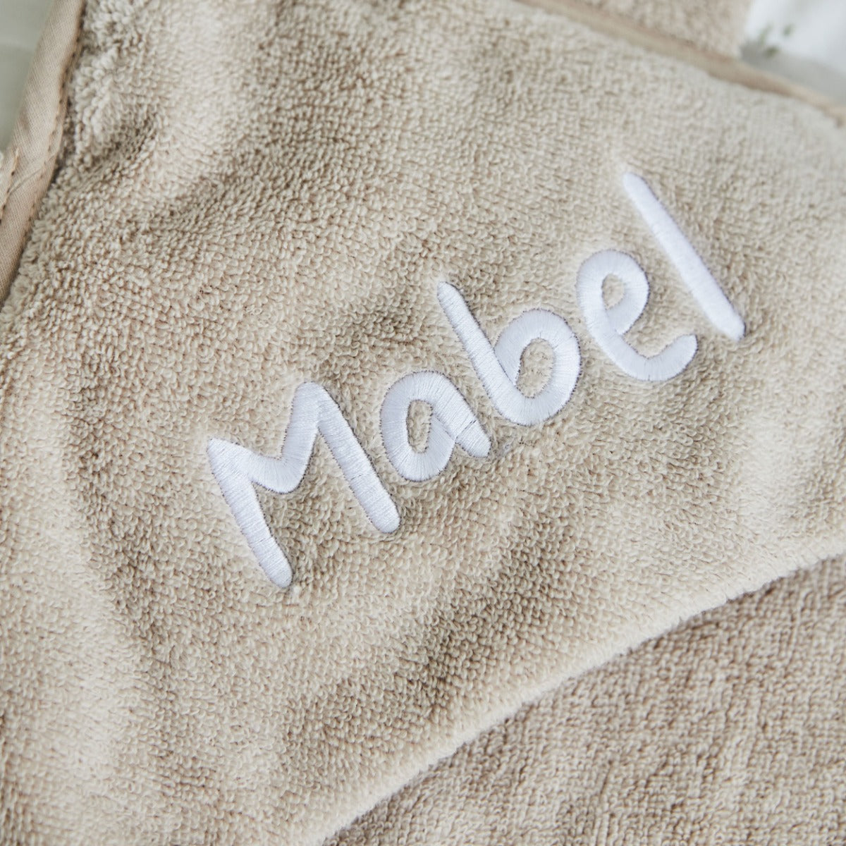 Personalised Oatmeal Hooded Towel