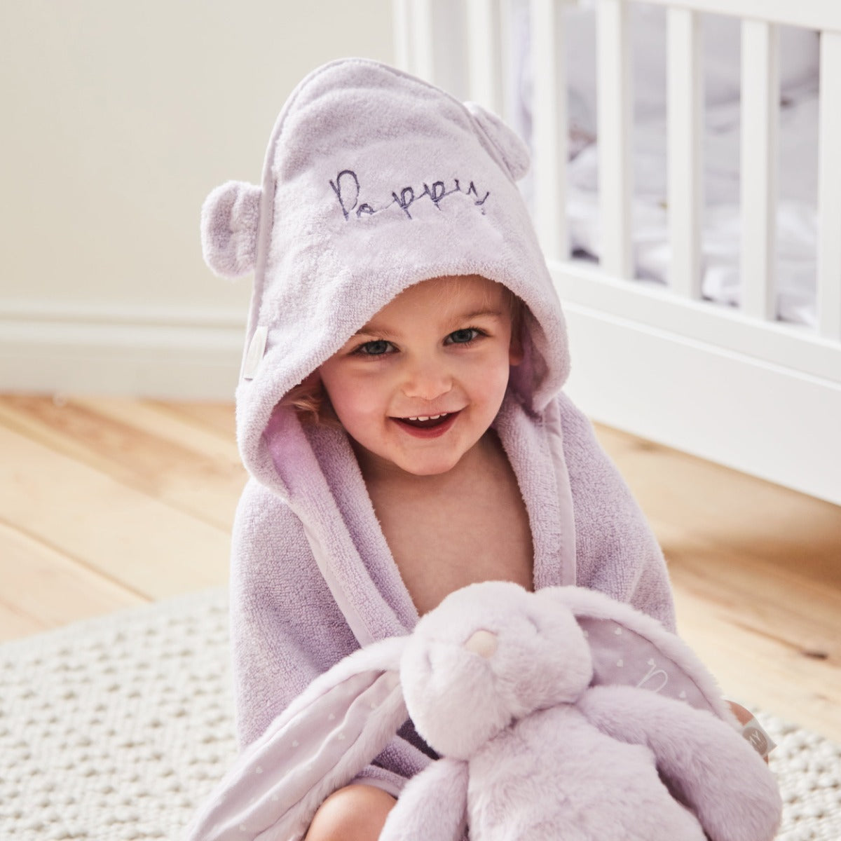 Personalised Lush Lavender Hooded Towel