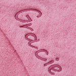 Personalised Peony Pink Hooded Towel 