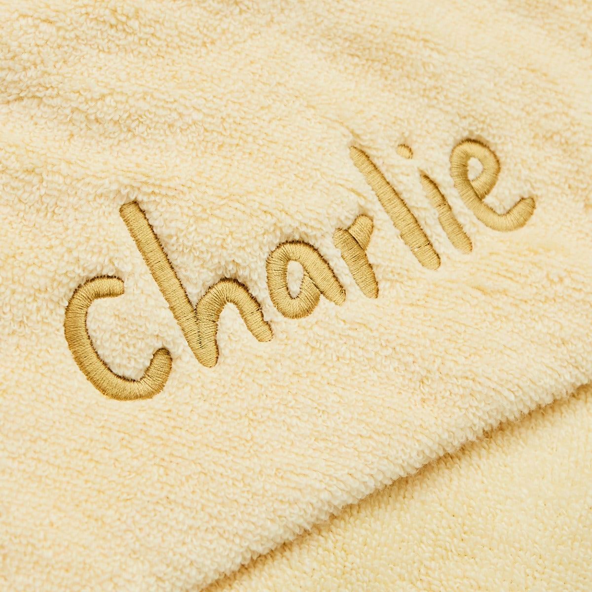 Personalised Sunshine Yellow Hooded Towel
