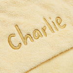 Personalised Sunshine Yellow Hooded Towel