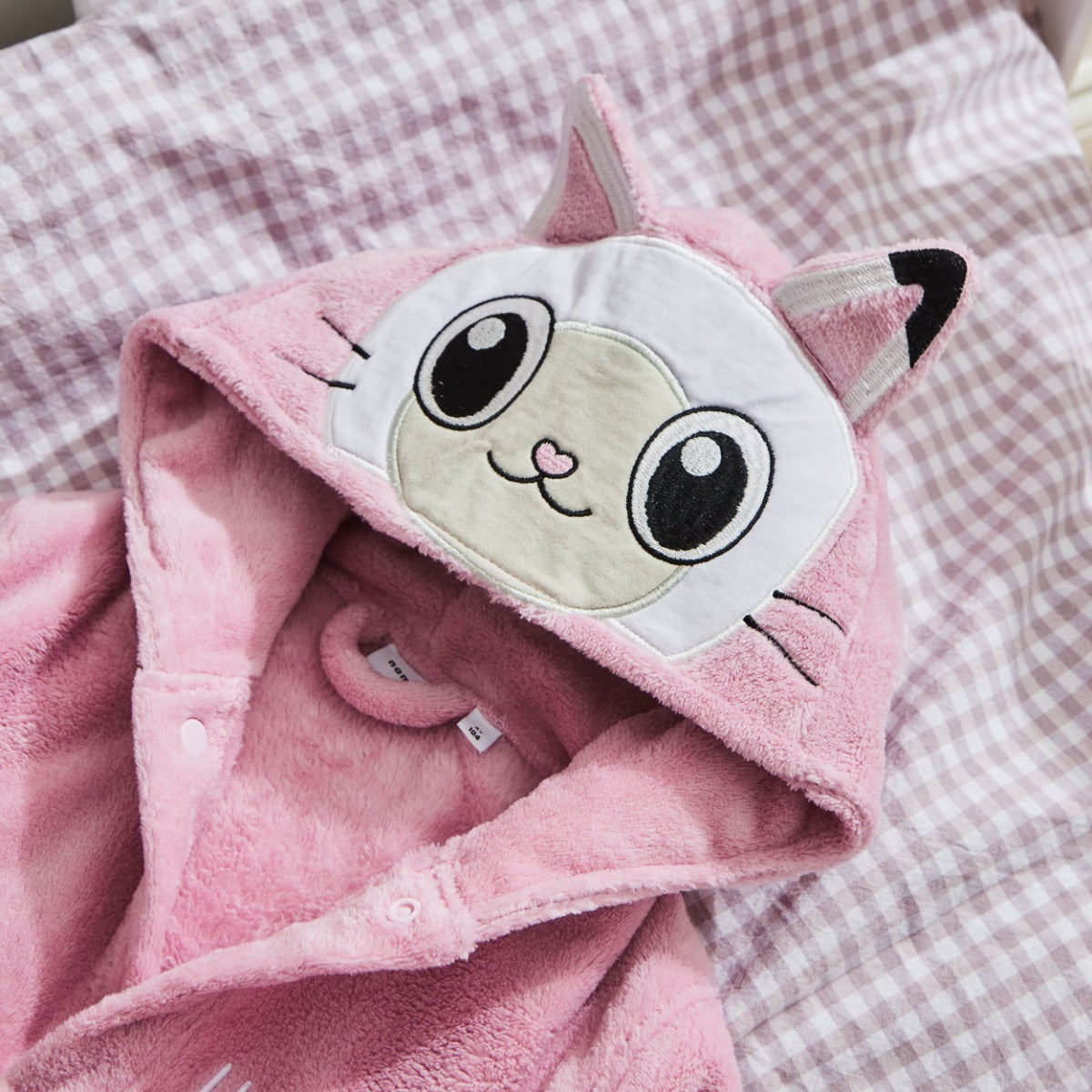 Personalised Gabby's Dollhouse Cat Pink Robe 