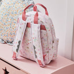 Personalised Grab Handle Medium Fruit Floral Backpack