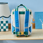 My Kids Personalised Dream Team Checkerboard Grab Handle Medium Backpack