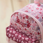Personalised Ditsy Berry Mini Backpack with Compartment