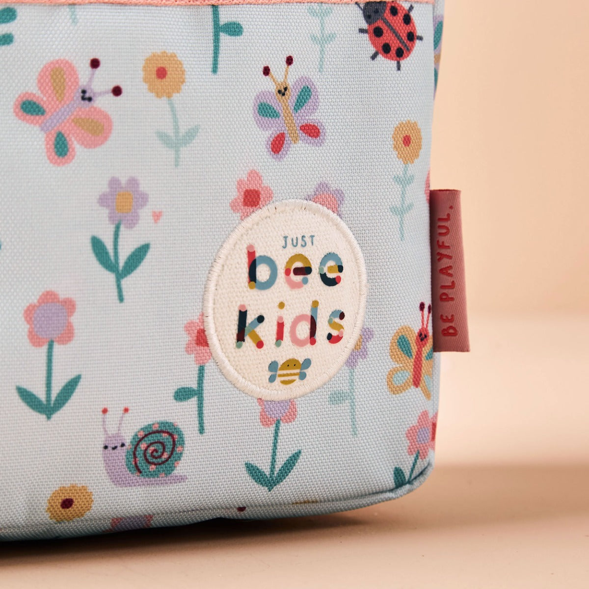 Personalised Just Bee Kids Floral Garden Lunch Bag 