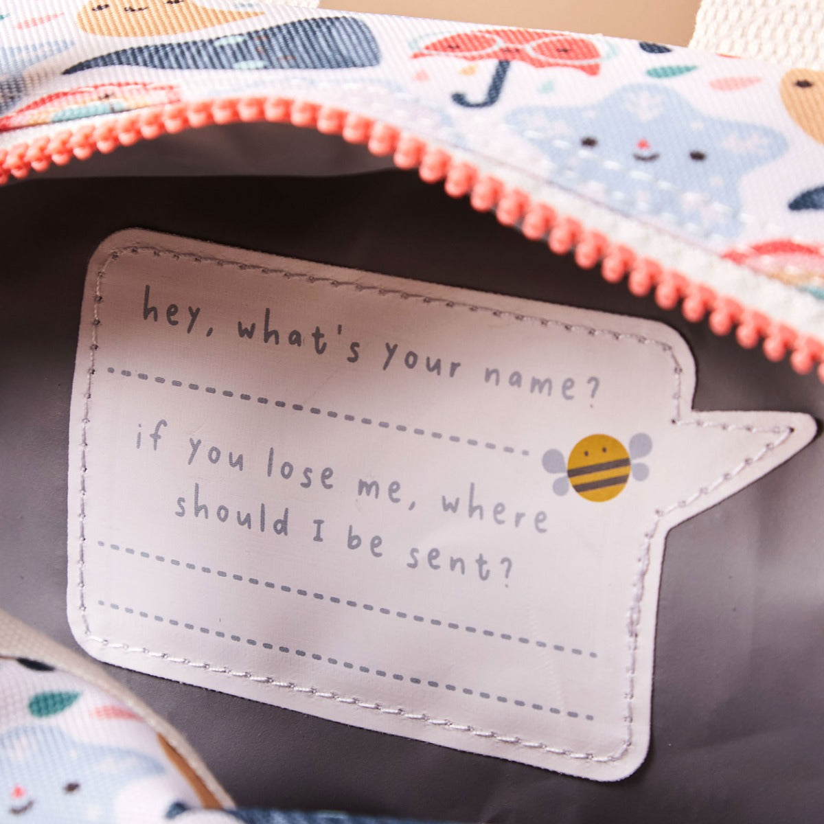 Personalised Just Bee Kids Weather Lunch Bag 