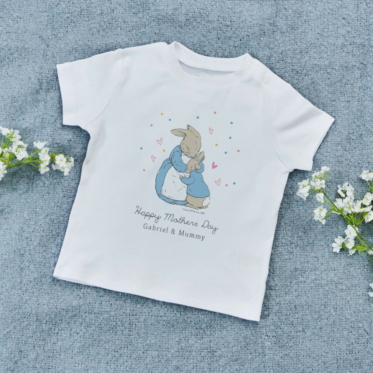 Personalised Peter Rabbit Mother's Day T-Shirt 