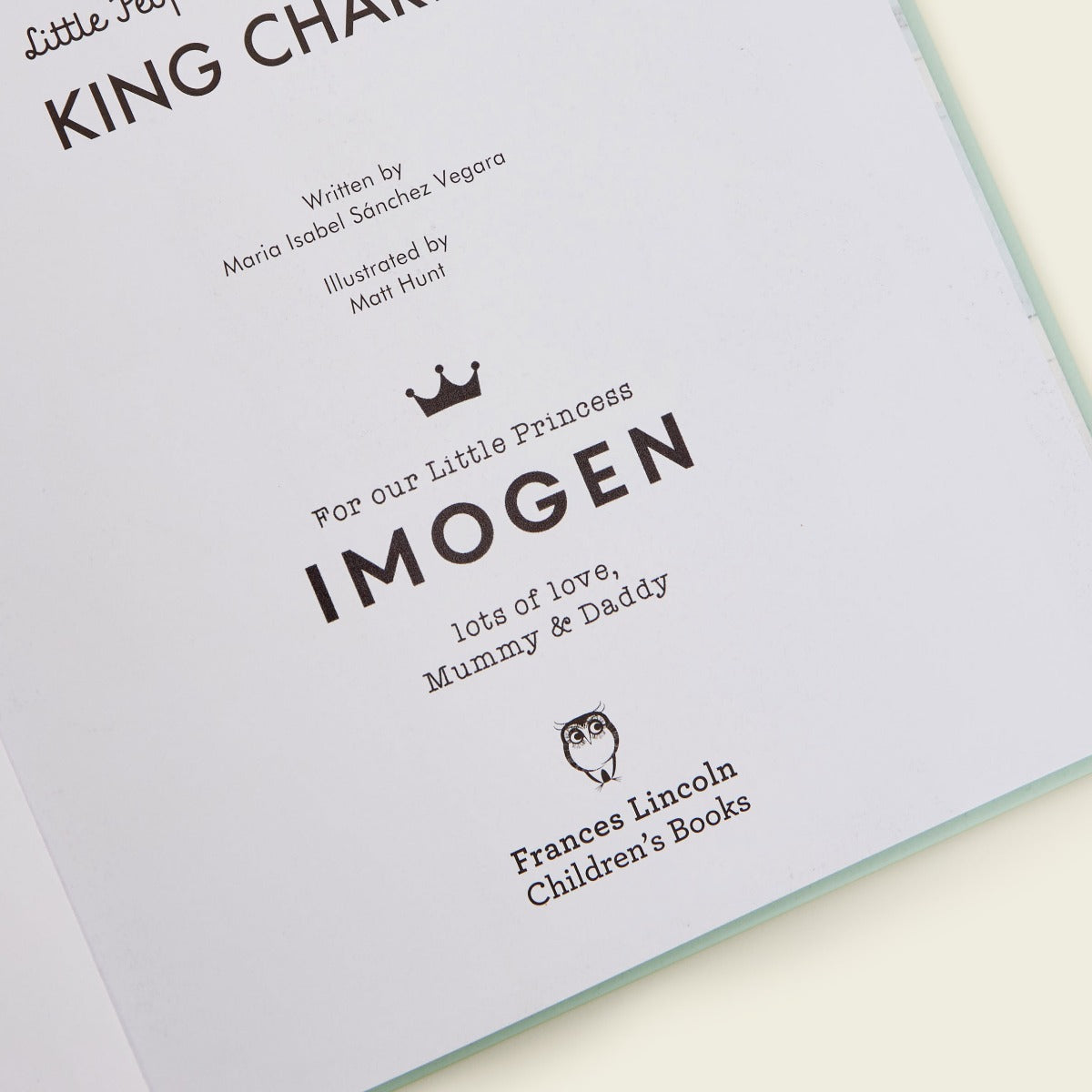 Personalised Little People, Big Dreams King Charles Book