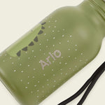 Personalised Trixie Green Dinosaur 350ml Water Bottle