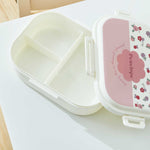 Personalised White Floral Lunchbox 