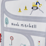 Personalised On The Move Large Grey Wall Hanging