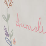 Personalised Large Floral Wreath Wall Hanging 