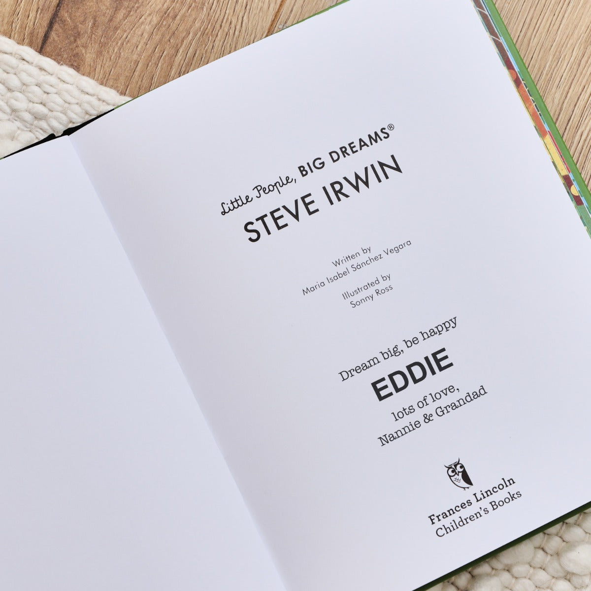 Personalised Little People, Big Dreams: Steve Irwin