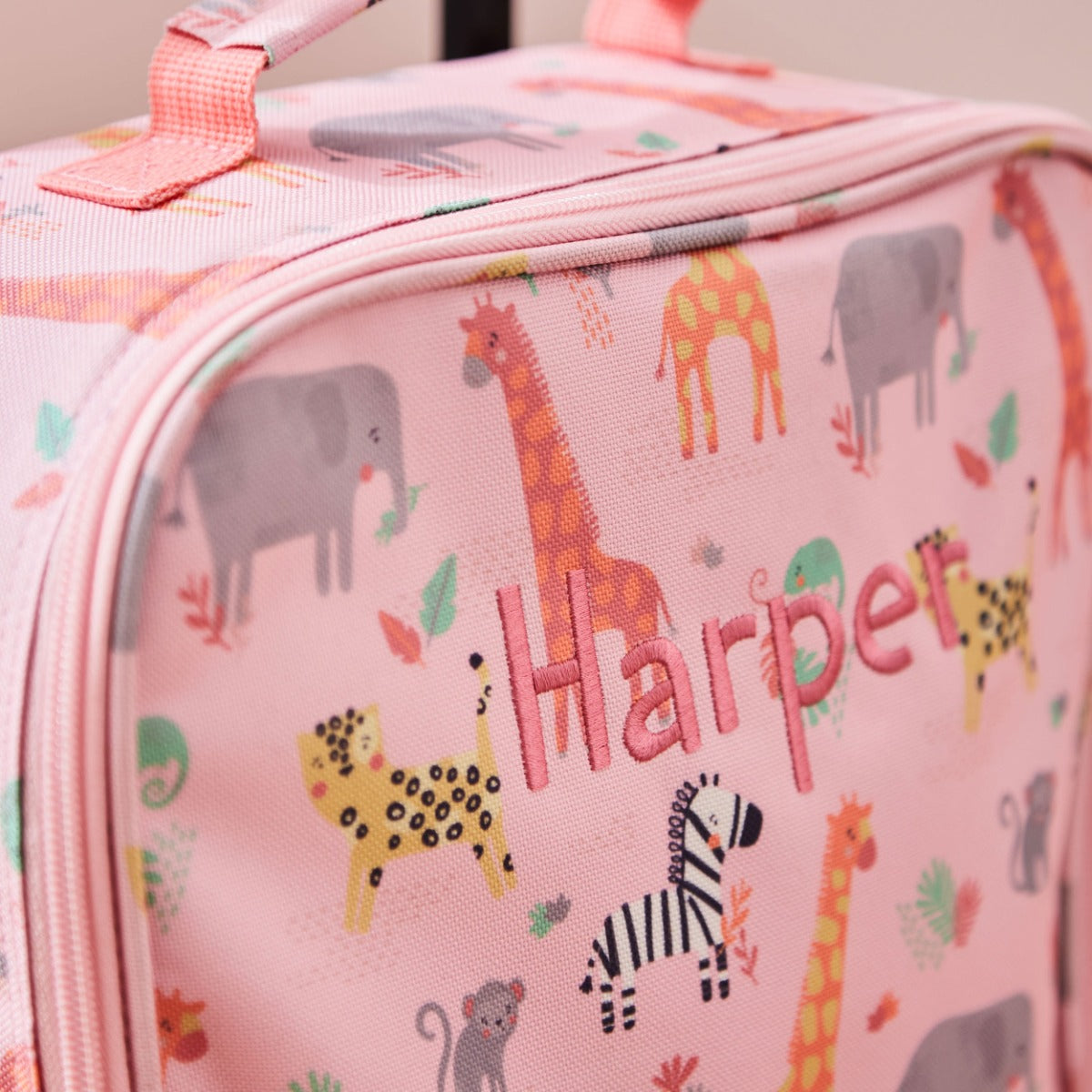 Personalised Pink Safari Suitcase