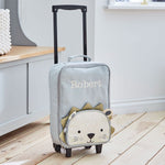 Personalised Grey Lion Suitcase