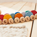 Personalised Pull Along Caterpillar 