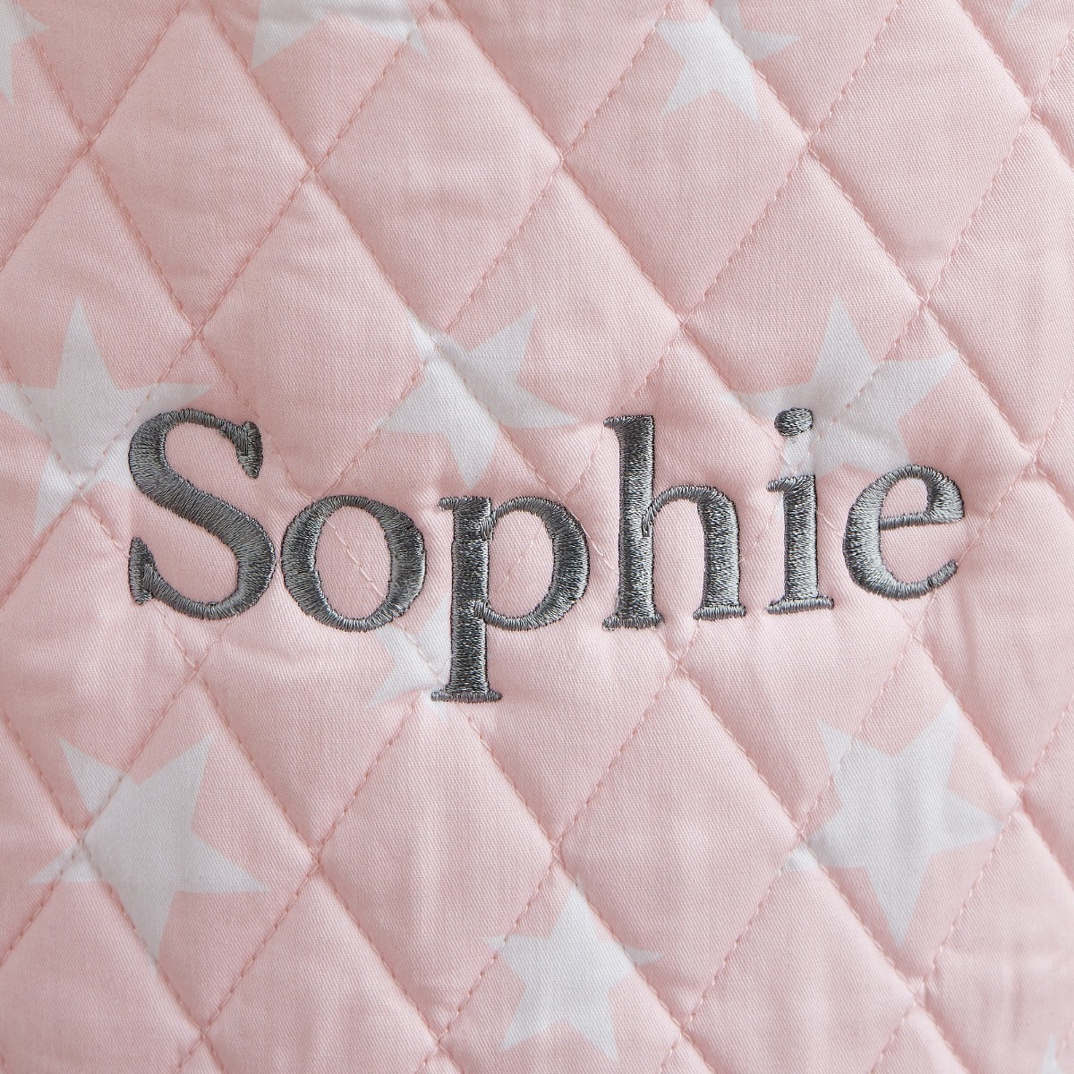 Personalised Medium Pink Star Storage Bag